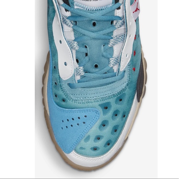 Nike Jordan Delta 2 Cerulean Sneakers Shoes Basketball University Red Blue - Picture 8 of 12